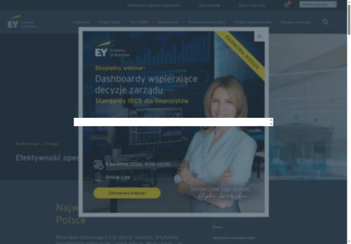 ERNST & YOUNG Sp. z o.o. ACADEMY OF BUSINESS Sp. k.